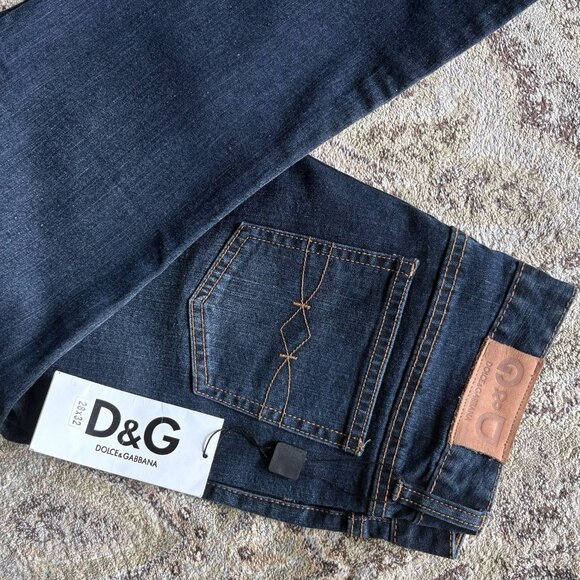 🎇[28] Dolce & Gabbana Wide Leg Low Rise Jeans – NWT, Rare Y2K Designer Denim🎇 - Picture 6 of 9